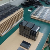 Dompet Logam Aluminium Anti RFID Warna dan Logo Sesuai Pesanan, Dompet Minimalis, Tempat Kartu Kredit dengan Penjepit Uang
