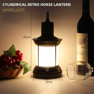 Dimmable sắt cổ điển dầu hỏa ngọn lửa đèn có thể sạc lại đèn lồng dầu hỏa Đèn bàn sáng tạo công nghiệp Retro Bar nhấp nháy đèn - Product Image 5