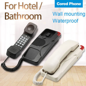 <span class=keywords><strong>Téléphone</strong></span> <span class=keywords><strong>fixe</strong></span> filaire PABX interphone étanche en plastique Excelltel Modèle 9602 à prix abordable avec voix <span class=keywords><strong>HD</strong></span> pour salle de bain d'hôtel - Product Image 2