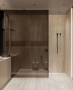 Hiện đại tự nhiên <span class=keywords><strong>travertine</strong></span> đá cẩm thạch ban <span class=keywords><strong>slab</strong></span> màu be Countertop nhà nội thất phòng tắm tường trang trí đá cẩm thạch <span class=keywords><strong>slab</strong></span> - Product Image 3