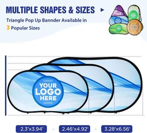 Double Sided Custom Frame Pop Display UV Printing Waterproof Portable Lightweight Durable Retractable Outdoor Promotional Events - Product Image 4