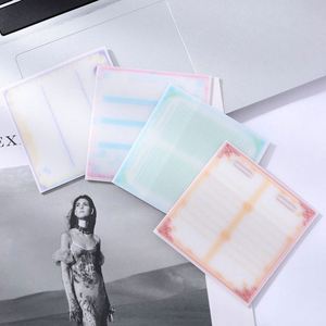 Wholesale Transparent Sticky Note With Shining Diamond Effect Stationery <b>Memo</b> <b>Pad</b> With Top Sticky 3*3 - Product Image 1