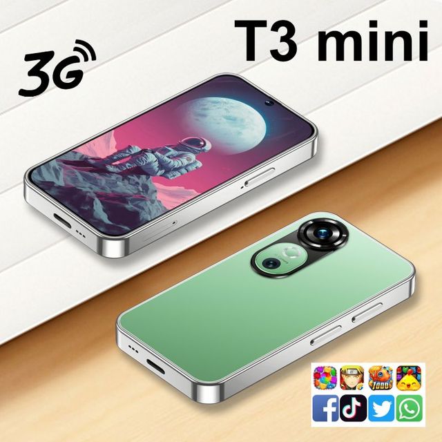 Popular Products T3 Mini Children Smartphone 2MP+5MP Camera Facial Recognition HD Screen High-end Low Price Mini Phone