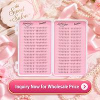 Bulu Mata Palsu Individual Natural Wispy Spiky DIY Extensions Tray Dua Sisi untuk Kecantikan Sehari-hari Pasokan Pabrik Grosir