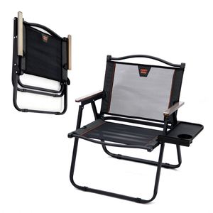 Chaise pliante de voyage légère pour l'extérieur, en tissu respirant, pour la plage, le jardin et la pêche, idéale pour le camping - Product Image 1