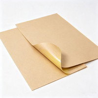 Papier autocollant kraft brun imprimable A4 pour emballage, étiquette de logo, impression laser et jet d'encre
