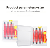 Jeu de tournevis isolants polyvalents 15 en 1, kit d'outils ménagers pour électricien industriel OEM, bricolage