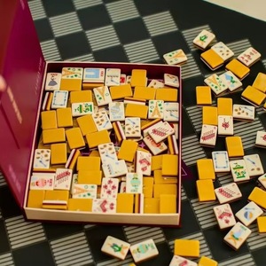 Fichas de Mahjong con Temática Romántica de París - Diseños Creativos de la Torre Eiffel y el Moulin <span class=keywords><strong>Rouge</strong></span>, Estilo de Ilustración Vintage - Product Image 2