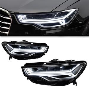Pour Audi A6 C7 12-15, phares avant, spécification basse avec clignotant, mise à niveau vers une spécification haute - Product Image 1