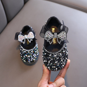 Nuove Scarpe Estive per Bambine in Stile Coreano, Traspiranti e Antiscivolo, con Fiocco e Chiusura in Velcro, in Pelle - Product Image 4