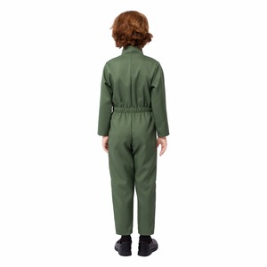Costume de Cosplay de pilote pour enfants, combinaison verte avec patchs, tenue de spectacle d'halloween pour enfants - Product Image 4