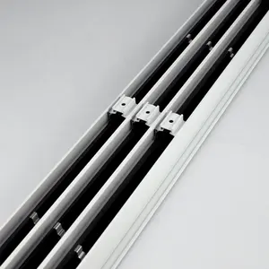 Hvac Aluminum Air Supply Or Return Ceiling Diffuser Linear Slot Air Grille With Removable Core