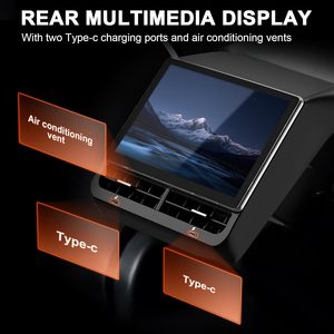 T10pro 8 "חדר מיזוג אוויר שליטה תצוגת בידור אחורית חכמה 4g + 32 גרם קרפליי אנדרואיד עבור דגם טסלה דגם 3 & אביזר - Product Image 4