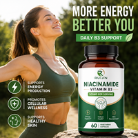 Capsules de Niacinamide Vitamine B3 500mg à Marque Blanche OEM – Complément pour le Métabolisme Énergétique, la Santé Cutanée et le Bien-être Cellulaire
