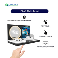 Produits magasin de mode présentoir en plastique magasin de détail posm affichage acrylique led miroir infinity lumière magasin de mode support de support