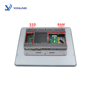 15-inch i5/i7 thế hệ thứ 8 công nghiệp tất cả-trong-một PC độ nhạy cao cảm ứng TFT-LCD Panel điện trở 6com M.2 9-36V tpm2.0 IP65 - Product Image 3