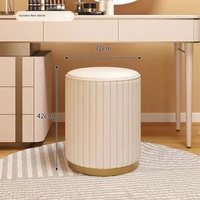 Chaise de tabouret de maquillage de luxe pour chambre à coucher banc de rangement en tissu moderne pour canapé coiffeuse petit accessoire accessible pour la maison