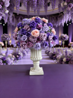 Boule de fleurs artificielles en soie en gros, arrangement floral pour allée de mariage, chemin de table, centre de table pour décoration événementielle