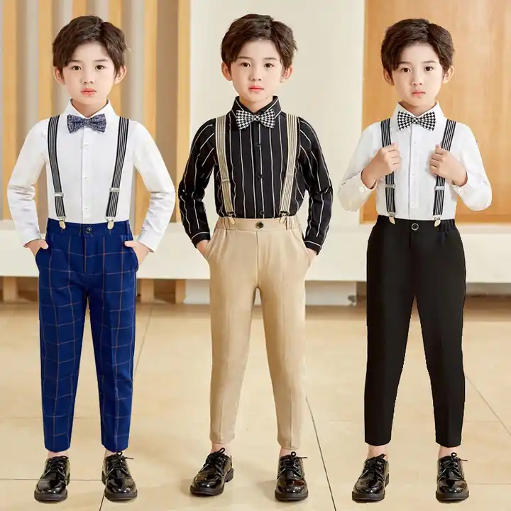 Autumn Formal Boys Clothing Sets Stripe