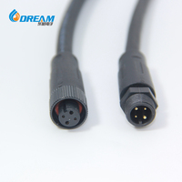 Câble Connecteur M12 DREAM, Vente Chaude, IP67, 4 Broches, 5 Broches, Étanche, Mâle-Femelle, Rallonge pour Éclairage Extérieur
