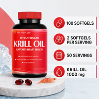 Huile de Krill de l'Antarctique, gélules extra-fortes |   Soutient la santé cardiaque et le confort des articulations |   Soutien cardiovasculaire