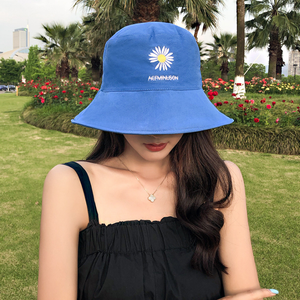 Nouveau style chrysanthème broderie <span class=keywords><strong>chapeau</strong></span> de pêcheur tout-match loisirs <span class=keywords><strong>parasol</strong></span> <span class=keywords><strong>chapeau</strong></span> de seau <span class=keywords><strong>chapeau</strong></span> - Product Image 2