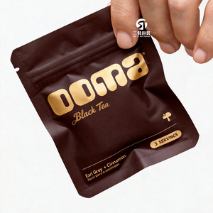 Kraft Paper Food <b>Packaging</b> <b>Bags</b> | 3 Side Seal Matte Aluminum Foil <b>Bags</b> with UV Printing - Product Image 4