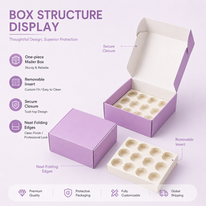 Custom Logo Factory Direct Sales Ivory Board Paper Boxes for Food Packaging Customizable Die-cut Inserts Brand Stickers <b>Cards</b> - Product Image 3