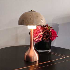 Wholesale Rechargeable Cordless AluminumTable <b>Lamp</b> IP54 Rated Remote Control Bedroom Stylish Decor Piece - Product Image 3