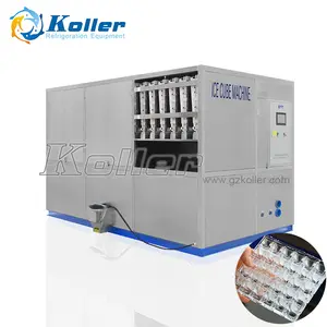 5tons large ice cube maker machine making edible cube ice for bars and night clubs beverage cooling
