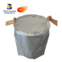 Sac en aluminium de qualité supérieure résistant à l'humidité à fond rond - Utilisation industrielle pour le stockage en vrac de produits chimiques, céréales, poudres et liquides