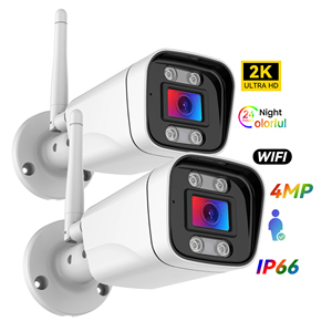 Tuya 2K IP66 nhà thông minh an ninh CCTV <span class=keywords><strong>Camera</strong></span> không thấm nước Đèn pha tầm nhìn ban đêm CMOS ai phát hiện con người Wifi Bullet <span class=keywords><strong>Camera</strong></span> - Product Image 1