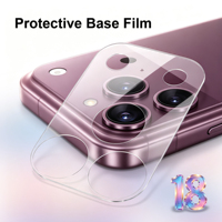 Base de protection d'objectif d'appareil photo en PET pour iPhone, sans impact sur la clarté de l'appareil photo, protection anti-rayures pour la série Apple iPhone