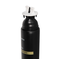 Tube de massage personnalisé en plastique noir de 40 ml, vide, pour réinitialisation du cuir chevelu, emballage cosmétique avec finition brillante et couvercle à vis, pour usage sur les lèvres
