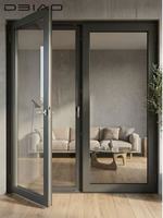 Puerta de Balcón de Aluminio con Aislamiento Térmico y Acústico, con Mosquitera Integrada Antirrobo para Construcción Residencial