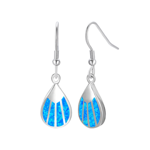 Vintage Flower Shape Moissanite Chandelier <b>Earrings</b> 925 <b>Silver</b> Women's Party Jewelry Blue Round Brilliant Cut Claw Setting - Product Image 1