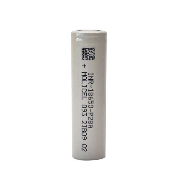 Rechargeable Li Ion Molicel 18650 P28a 2800mah 8.4A 35A Molicel 18650 P28a 18650 Molicel P28a