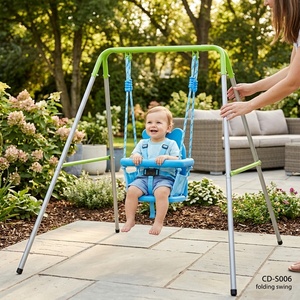 Altalena Pieghevole Kanglaibao in Lega Personalizzabile per Bambini da 3 Anni, per Uso Esterno e in Parchi Giochi - Product Image 1