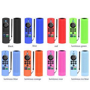 Housse en silicone adaptée pour Amazon <span class=keywords><strong>Fire</strong></span> Tv <span class=keywords><strong>Stick</strong></span> Gen quatrième coque de protection avec lanière support de télécommande anti-chute - Product Image 2