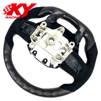 Volante deportivo de cuero con LED de fibra de carbono personalizado, adecuado para Dodge Ram 1500 2500 3500 4500 5500 SRT TRX RHO