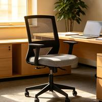 Chaise de bureau ergonomique moderne et personnalisable, réglable en hauteur, avec cadre en plastique réglable en hauteur, dossier en maille de nylon rotatif