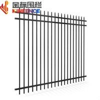 Welded Wire Panel Fence for Commercial & Industrial Use Gray/Black Galvanized+PVC Coated Steel 1.7m Height Yard Security Fence