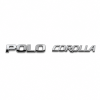Badge de montant de portière de voiture poli miroir avec motif gravé au laser pour berline de style vintage et rétro, pour commande en gros