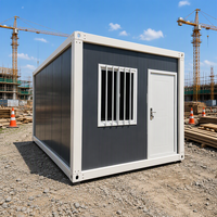 Maison conteneur en acier détachable de 20 pieds, bureau à domicile, bureau préfabriqué, unité d'habitation complémentaire, cabane de jardin préfabriquée en kit