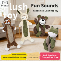 Jouet pour chien en peluche de lapin, résistant aux morsures, couineur, pour le divertissement autonome des chiens de taille moyenne et grande, produit transfrontalier à succès