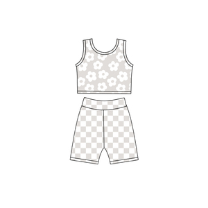 Conjuntos de Ropa Deportiva Casual de Verano para Niñas, Chaleco Deportivo, Pantalones Cortos de Ciclismo, Chaqueta, 3 Piezas, Venta al por Mayor, Conjuntos de Yoga para Hermanas - Product Image 5