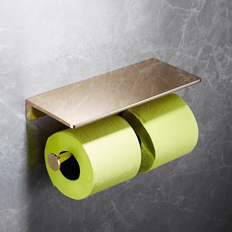 Porte-mouchoirs double cuivre-or [26cm]