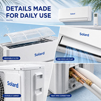 Climatiseur 9000 BTU 24 V à courant continu à faible tension, compact et évolutif, pour projets d'ingénierie, avec système de refroidissement split