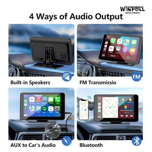 เครื่องเล่นสเตอริโอติดรถยนต์แบบพกพาขนาด 7 นิ้ว รองรับ Wireless Carplay, Bluetooth, MP5, Android Auto และระบบนำทาง GPS - Product Image 3