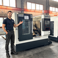 Tour CNC à tourelle servo à prix d'usine, haute précision, modèle TCK40 à banc incliné